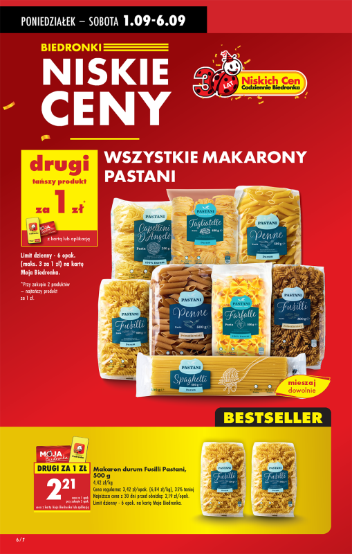 Biedronka - gazetka promocyjna Od poniedziałku od poniedziałku 01.09 do soboty 06.09 - strona 6