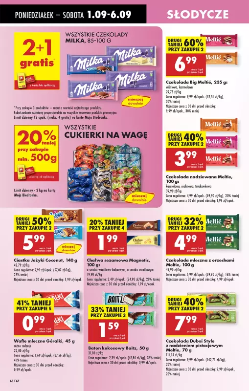 Biedronka - gazetka promocyjna Od poniedziałku od poniedziałku 01.09 do niedzieli 07.09 - strona 48
