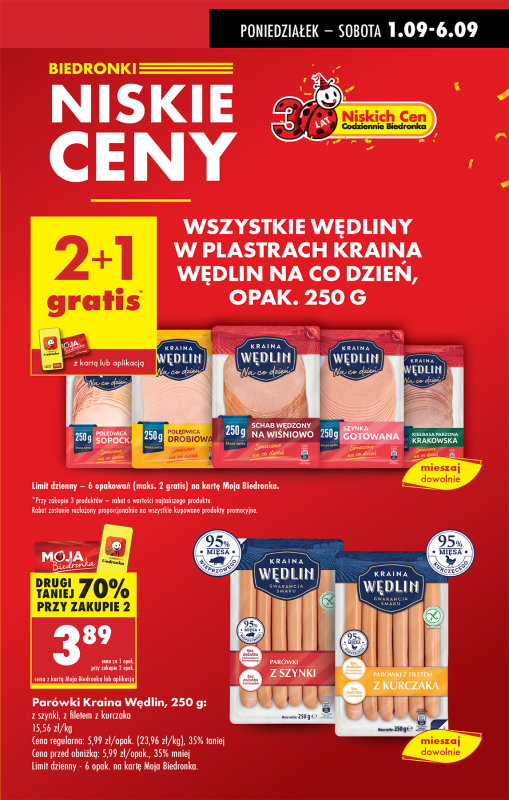 Biedronka - gazetka promocyjna Od poniedziałku od poniedziałku 01.09 do soboty 06.09 - strona 5