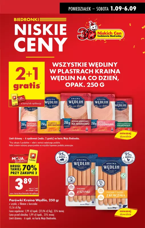Biedronka - gazetka promocyjna Od poniedziałku od poniedziałku 01.09 do niedzieli 07.09 - strona 5