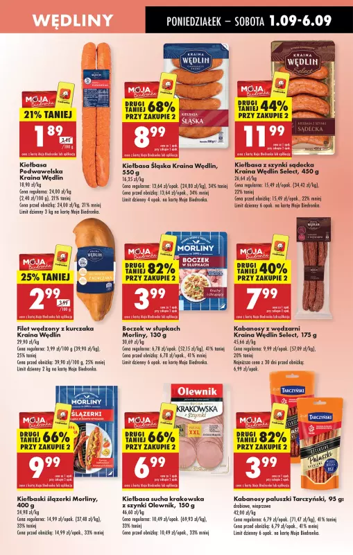 Biedronka - gazetka promocyjna Od poniedziałku, Z ladą tradycyjną od poniedziałku 01.09 do soboty 06.09 - strona 41