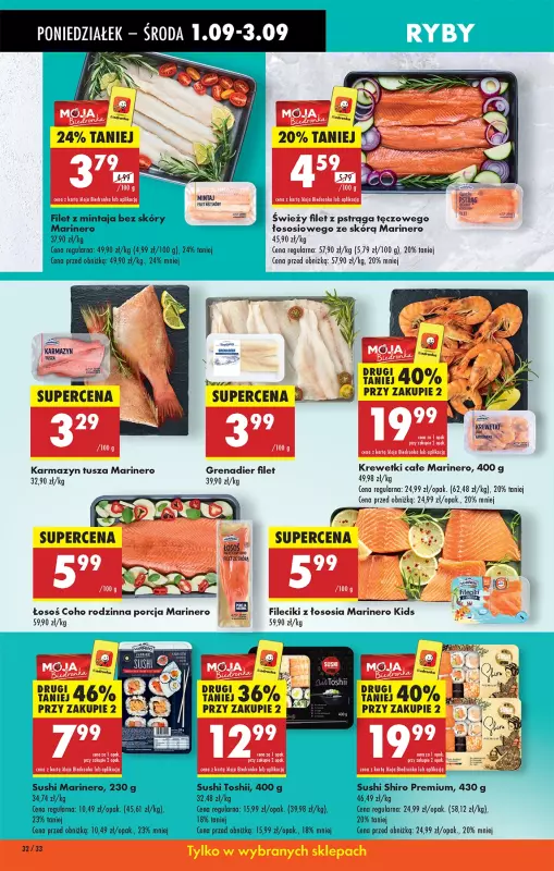 Biedronka - gazetka promocyjna Od poniedziałku, Z ladą tradycyjną od poniedziałku 01.09 do soboty 06.09 - strona 34