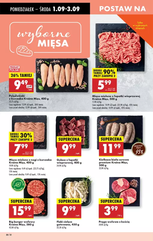 Biedronka - gazetka promocyjna Od poniedziałku, Z ladą tradycyjną od poniedziałku 01.09 do niedzieli 07.09 - strona 32