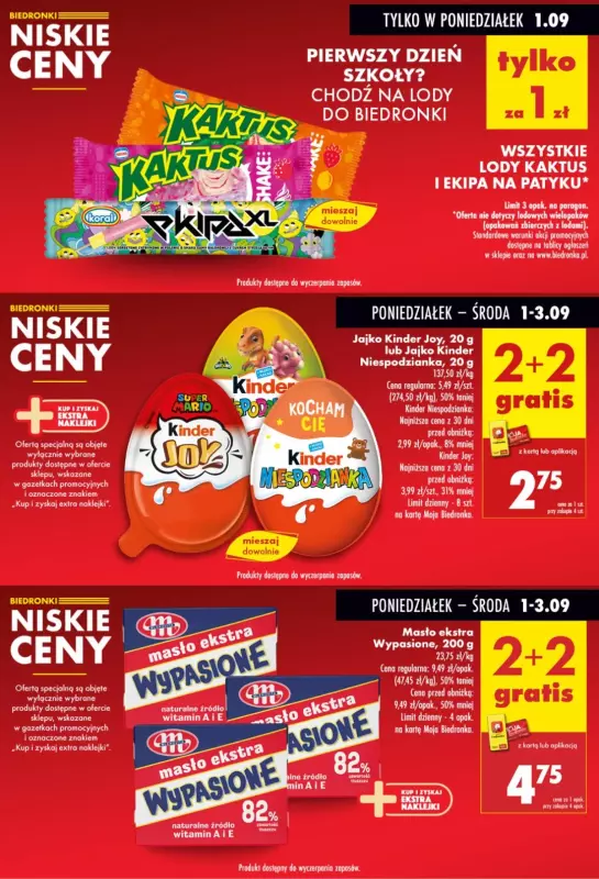 Biedronka - gazetka promocyjna Biedronkowe oszczędności od poniedziałku 01.09 do środy 03.09 - strona 2