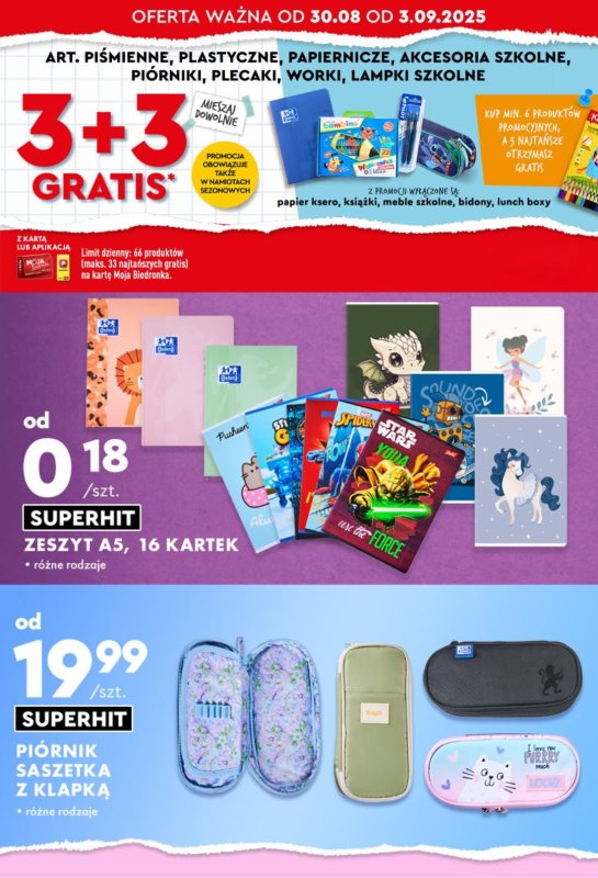 Biedronka - gazetka promocyjna Biedronkowe oszczędności od poniedziałku 01.09 do środy 03.09 - strona 9