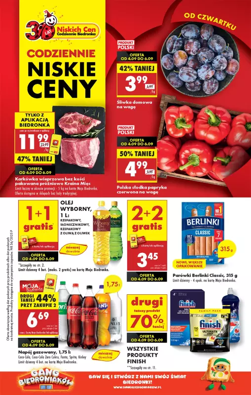 Biedronka - gazetka promocyjna Od czwartku od czwartku 04.09 do środy 10.09