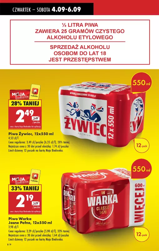 Biedronka - gazetka promocyjna Od czwartku od czwartku 04.09 do środy 10.09 - strona 10
