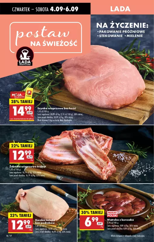Biedronka - gazetka promocyjna Od czwartku, Z ladą tradycyjną od czwartku 04.09 do środy 10.09 - strona 22