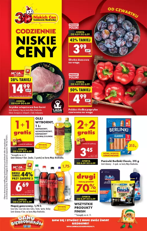 Biedronka - gazetka promocyjna Od czwartku, Z ladą tradycyjną od czwartku 04.09 do środy 10.09