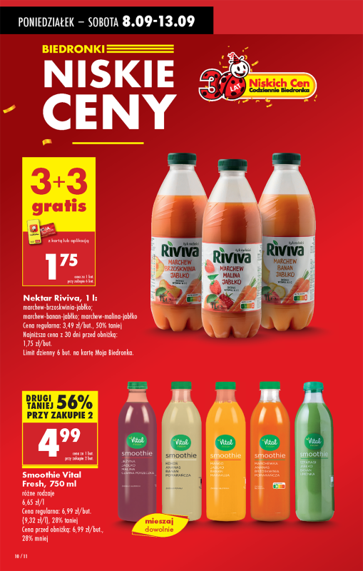 Biedronka - gazetka promocyjna Od poniedziałku od poniedziałku 08.09 do niedzieli 14.09 - strona 10