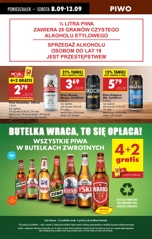 Biedronka - gazetka promocyjna Od poniedziałku od poniedziałku 08.09 do niedzieli 14.09 - strona 52