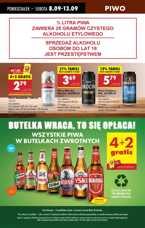 Biedronka - gazetka promocyjna Od poniedziałku od poniedziałku 08.09 do niedzieli 14.09 - strona 52