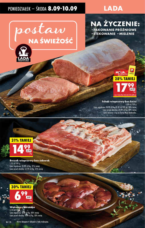 Biedronka - gazetka promocyjna Od poniedziałku, Z ladą tradycyjną od poniedziałku 08.09 do niedzieli 14.09 - strona 22