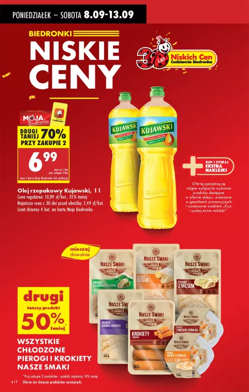 Biedronka - gazetka promocyjna Od poniedziałku, Z ladą tradycyjną od poniedziałku 08.09 do niedzieli 14.09 - strona 6