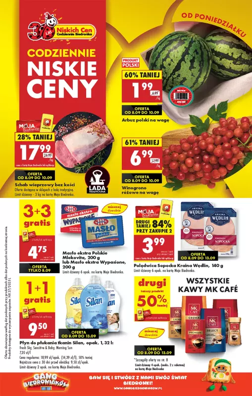 Biedronka - gazetka promocyjna Od poniedziałku, Z ladą tradycyjną od poniedziałku 08.09 do niedzieli 14.09