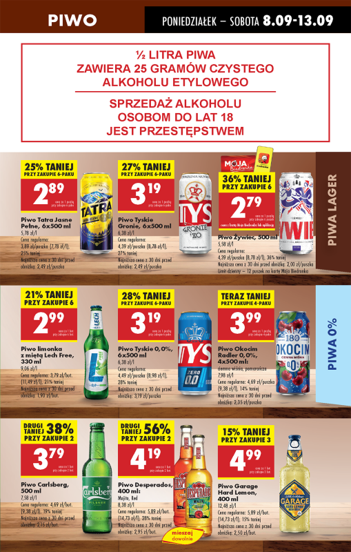 Biedronka - gazetka promocyjna Od poniedziałku, Z ladą tradycyjną od poniedziałku 08.09 do niedzieli 14.09 - strona 53