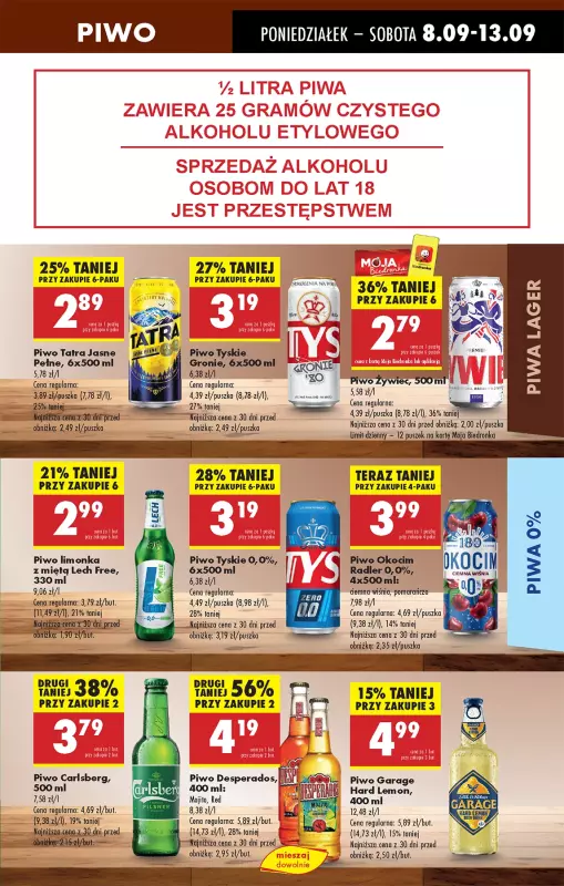 Biedronka - gazetka promocyjna Od poniedziałku, Z ladą tradycyjną od poniedziałku 08.09 do niedzieli 14.09 - strona 53