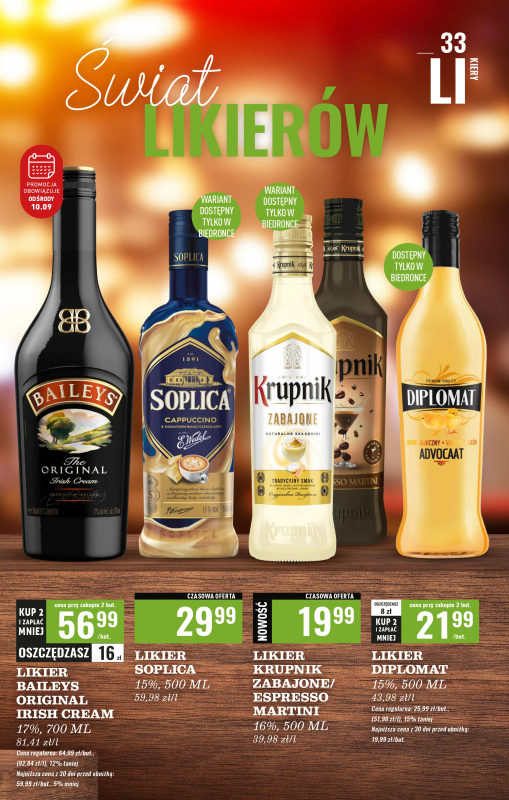 Biedronka - gazetka promocyjna Czas na toast od poniedziałku 08.09 do soboty 20.09 - strona 33