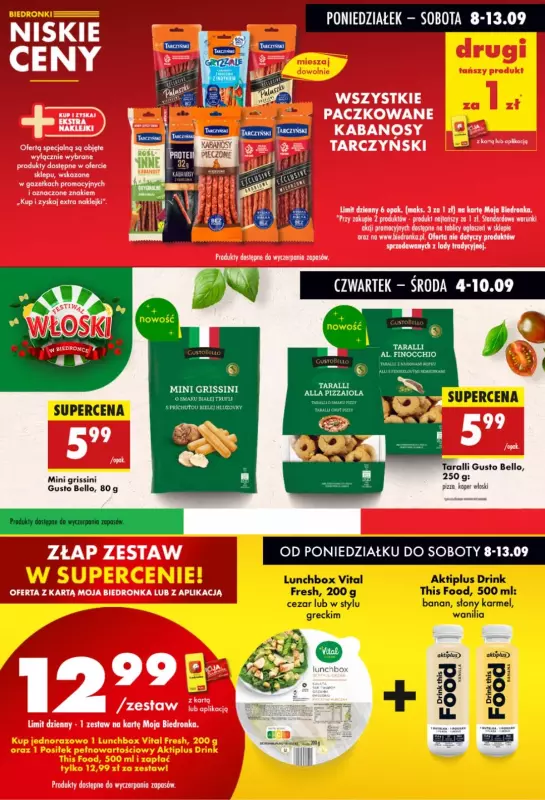 Biedronka - gazetka promocyjna Biedronkowe oszczędności od poniedziałku 08.09 do środy 10.09 - strona 6
