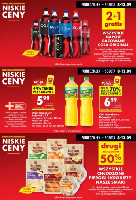 Biedronka - gazetka promocyjna Biedronkowe oszczędności od poniedziałku 08.09 do środy 10.09 - strona 5