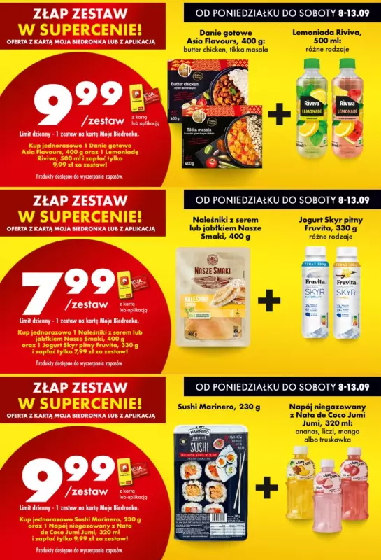Biedronka - gazetka promocyjna Biedronkowe oszczędności od poniedziałku 08.09 do środy 10.09 - strona 7