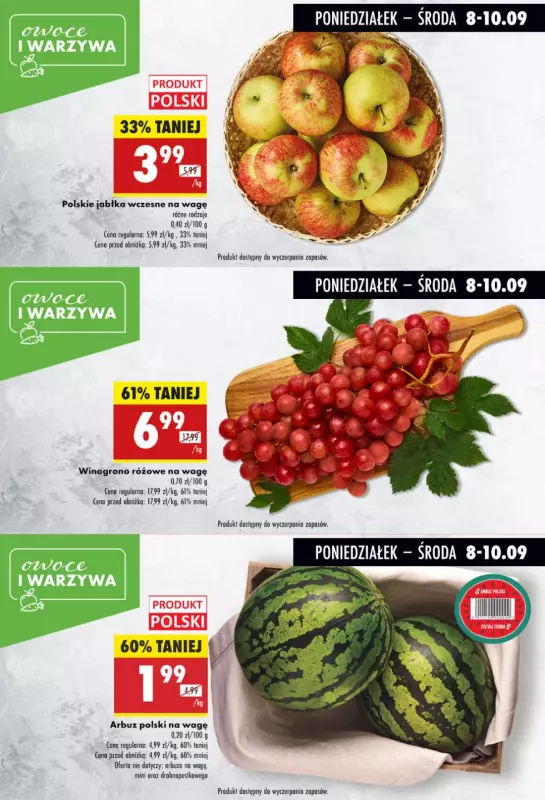 Biedronka - gazetka promocyjna Biedronkowe oszczędności od poniedziałku 08.09 do środy 10.09 - strona 3
