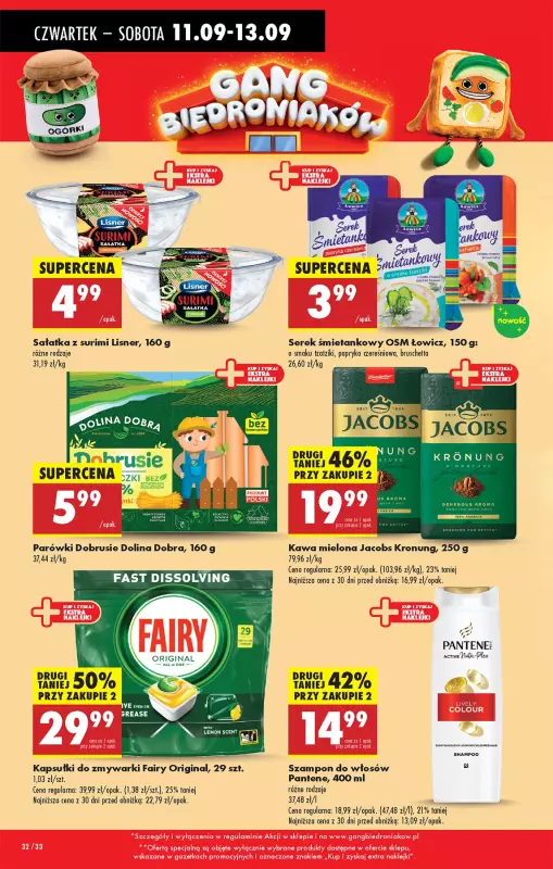 Biedronka - gazetka promocyjna Od czwartku od czwartku 11.09 do środy 17.09 - strona 32