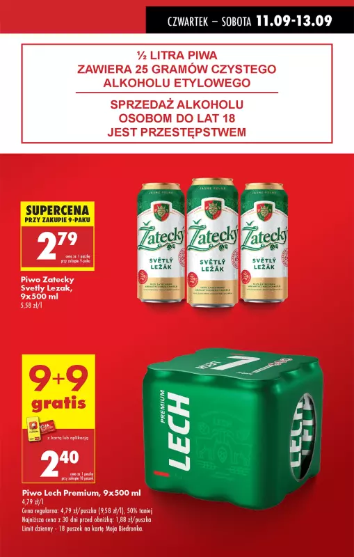 Biedronka - gazetka promocyjna Od czwartku od czwartku 11.09 do środy 17.09 - strona 13