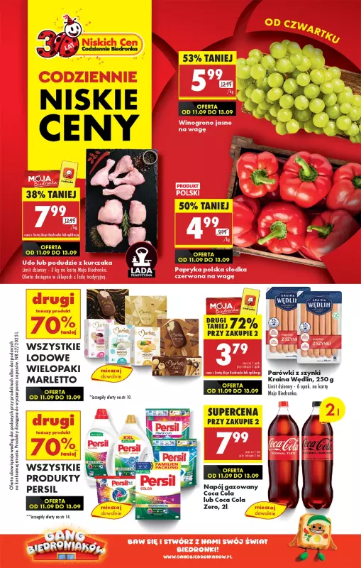 Biedronka - gazetka promocyjna Od czwartku, Z ladą tradycyjną od czwartku 11.09 do środy 17.09