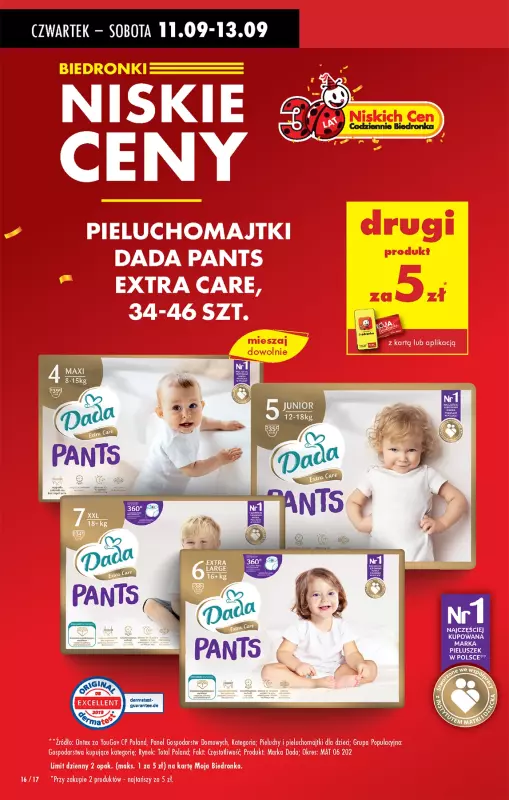 Biedronka - gazetka promocyjna Od czwartku, Z ladą tradycyjną od czwartku 11.09 do środy 17.09 - strona 16