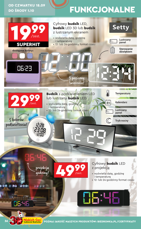 Biedronka - gazetka promocyjna Okazje tygodnia od 15.09 od poniedziałku 15.09 do środy 01.10 - strona 38