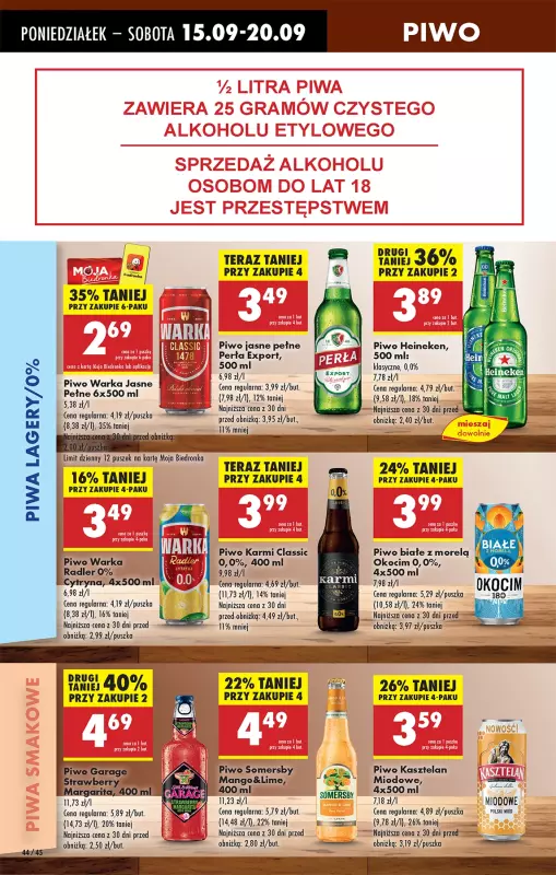 Biedronka - gazetka promocyjna Od poniedziałku od poniedziałku 15.09 do niedzieli 21.09 - strona 48