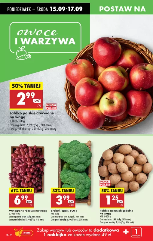 Biedronka - gazetka promocyjna Od poniedziałku od poniedziałku 15.09 do niedzieli 21.09 - strona 22
