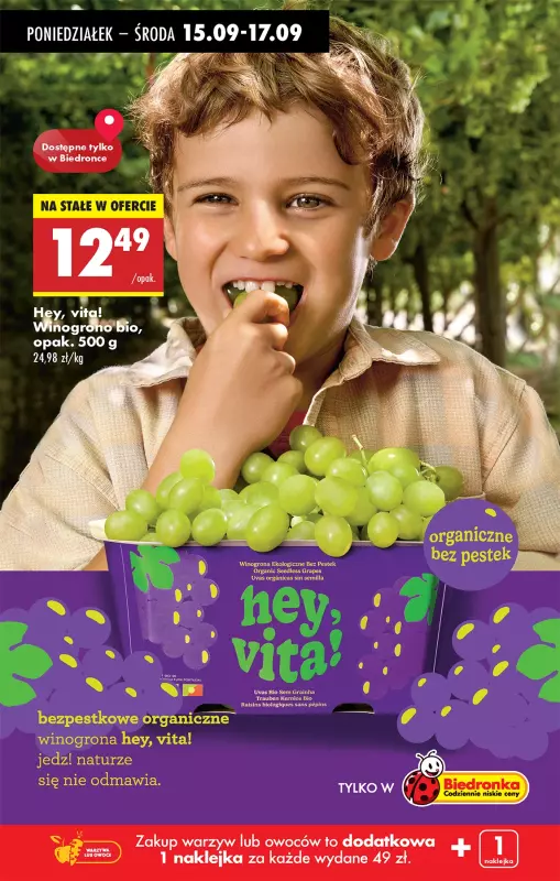 Biedronka - gazetka promocyjna Od poniedziałku od poniedziałku 15.09 do niedzieli 21.09 - strona 63