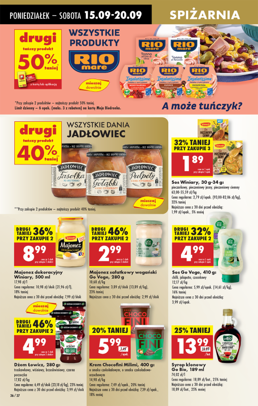 Biedronka - gazetka promocyjna Od poniedziałku, Z ladą tradycyjną od poniedziałku 15.09 do niedzieli 21.09 - strona 40