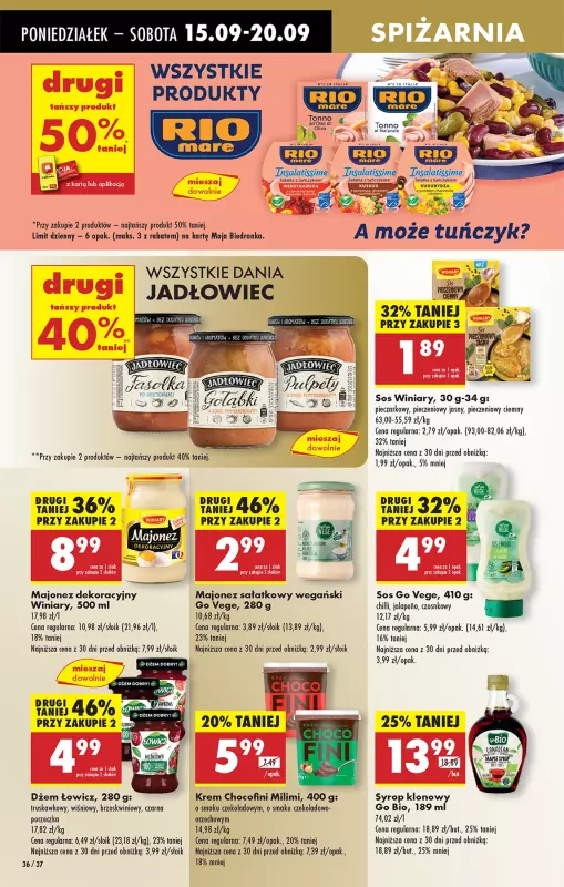 Biedronka - gazetka promocyjna Od poniedziałku, Z ladą tradycyjną od poniedziałku 15.09 do niedzieli 21.09 - strona 40