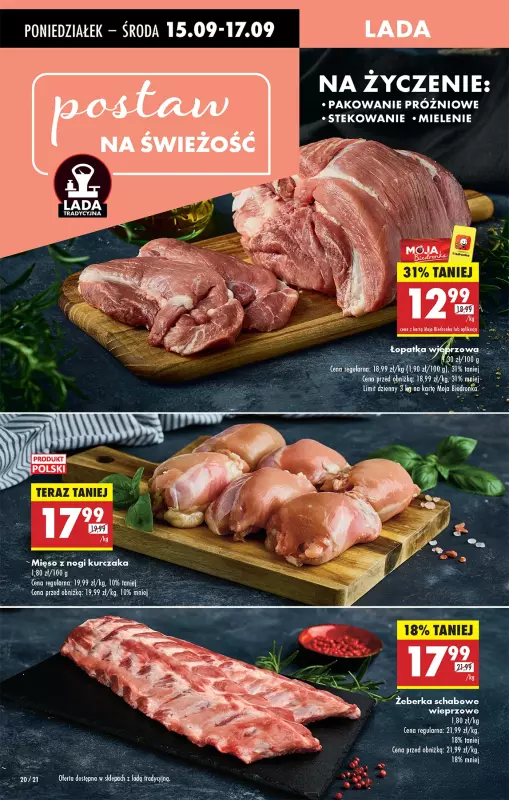Biedronka - gazetka promocyjna Od poniedziałku, Z ladą tradycyjną od poniedziałku 15.09 do niedzieli 21.09 - strona 24