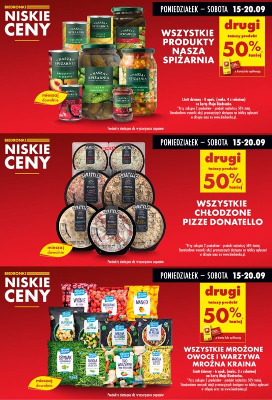 Biedronka - gazetka promocyjna Biedronkowe oszczędności od poniedziałku 15.09 do środy 17.09 - strona 5