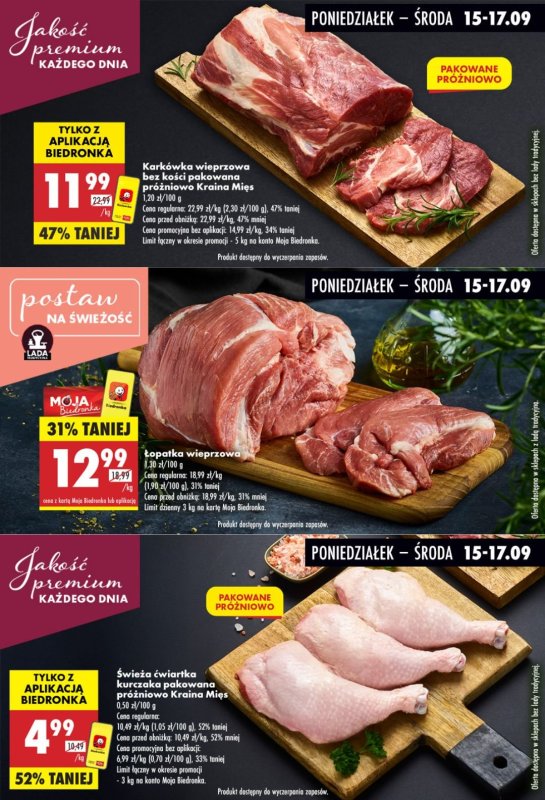 Biedronka - gazetka promocyjna Biedronkowe oszczędności od poniedziałku 15.09 do środy 17.09 - strona 4