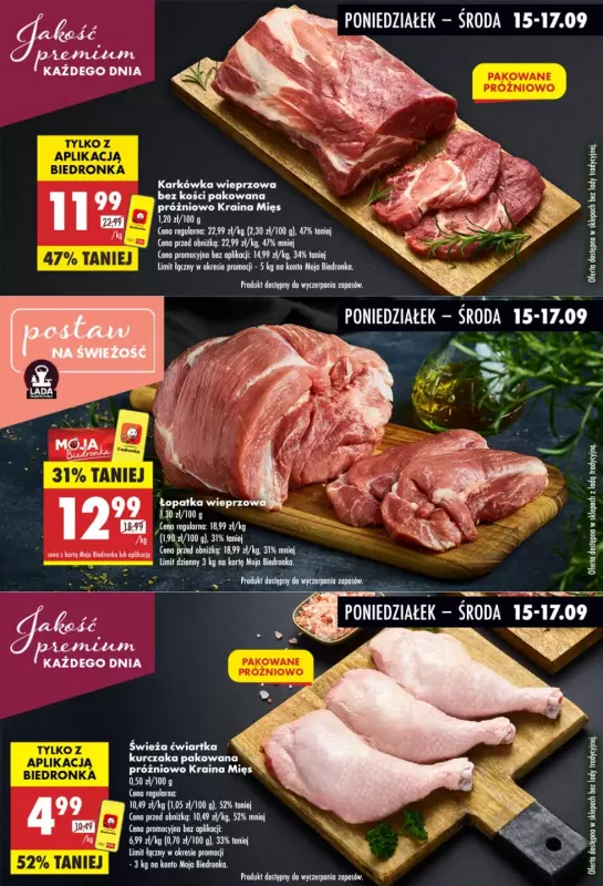 Biedronka - gazetka promocyjna Biedronkowe oszczędności od poniedziałku 15.09 do środy 17.09 - strona 4