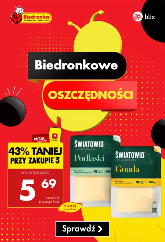Biedronka - gazetka promocyjna Biedronkowe oszczędności  