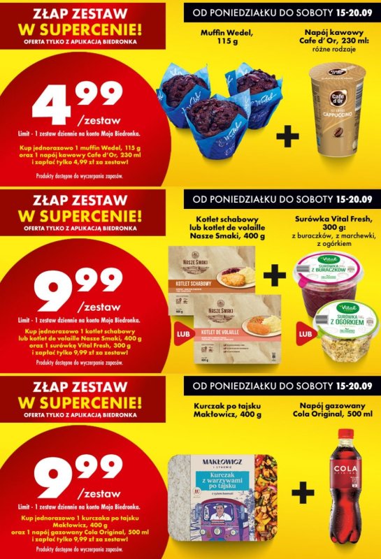 Biedronka - gazetka promocyjna Biedronkowe oszczędności od poniedziałku 15.09 do środy 17.09 - strona 7