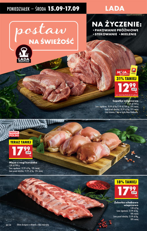 Biedronka - gazetka promocyjna Od poniedziałku, Z ladą tradycyjną od poniedziałku 15.09 do niedzieli 21.09 - strona 26