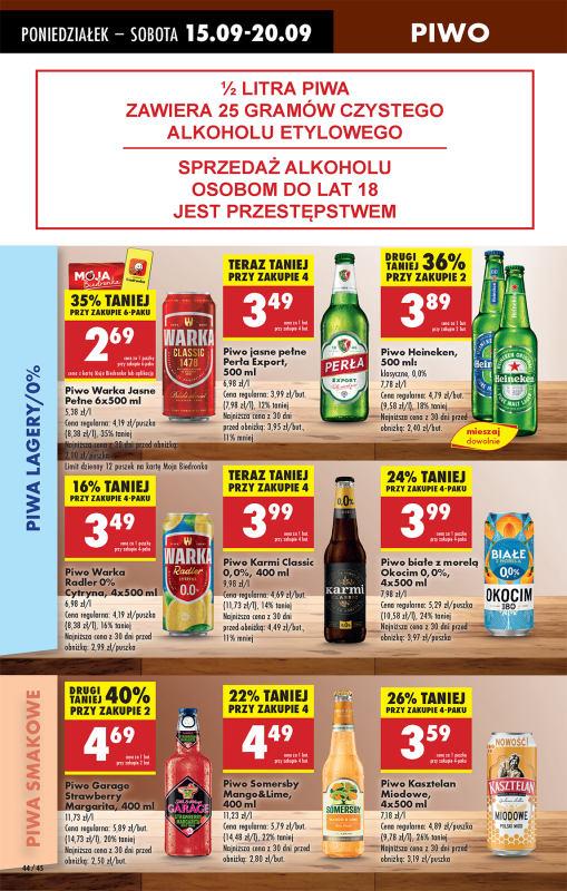Biedronka - gazetka promocyjna Od poniedziałku, Z ladą tradycyjną od poniedziałku 15.09 do niedzieli 21.09 - strona 50