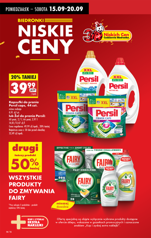 Biedronka - gazetka promocyjna Od poniedziałku, Z ladą tradycyjną od poniedziałku 15.09 do niedzieli 21.09 - strona 20