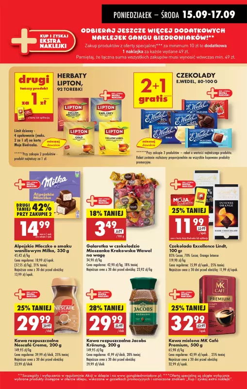Biedronka - gazetka promocyjna Od poniedziałku, Z ladą tradycyjną od poniedziałku 15.09 do niedzieli 21.09 - strona 15