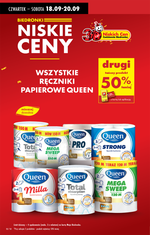 Biedronka - gazetka promocyjna Od czwartku od czwartku 18.09 do środy 24.09 - strona 12