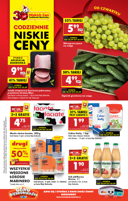 Biedronka - gazetka promocyjna Od czwartku od czwartku 18.09 do środy 24.09