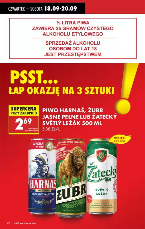 Biedronka - gazetka promocyjna Od czwartku, Z ladą tradycyjną od czwartku 18.09 do środy 24.09 - strona 8