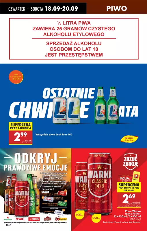 Biedronka - gazetka promocyjna Od czwartku, Z ladą tradycyjną od czwartku 18.09 do środy 24.09 - strona 60